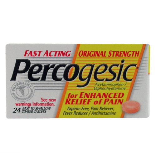 Percogesic Original Strength Pain Reliever Coated Tablets - 24 Ea